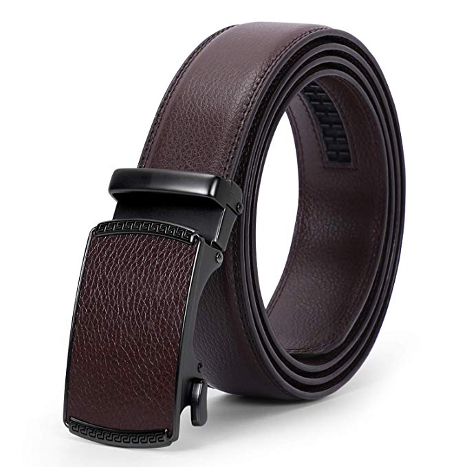 Belt For Men Male Strap Genuine Leather Steel Automatic Buckle High Quality